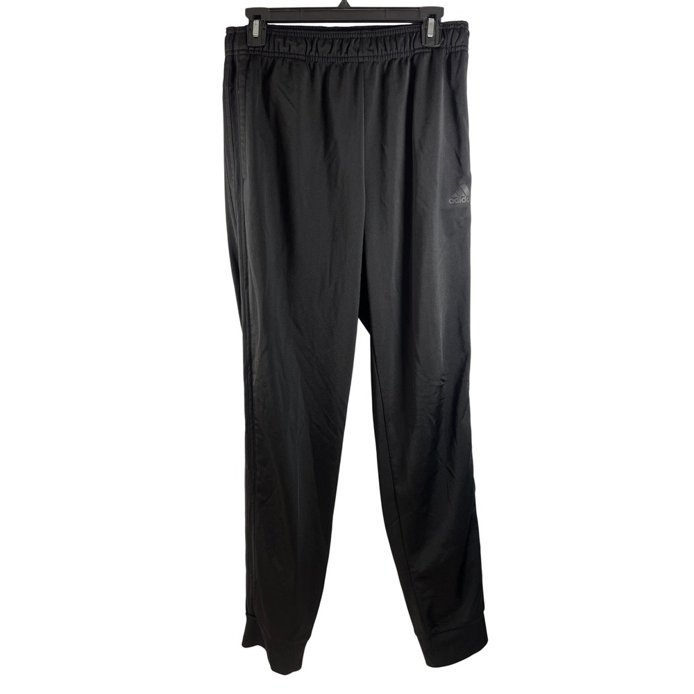 Adidas‎ Mens Classic Black Jogger Sweatpants Athletic Sporty Loungewear Medium